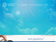Tablet Screenshot of clarityconsulting.pl